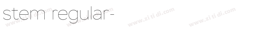 stem regular字体转换